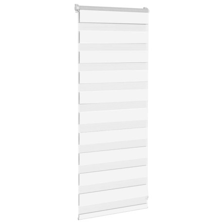vidaXL Zebra rolgordijn 65x100 cm stofbreedte 60,9 cm polyester wit afbeelding3 - 1