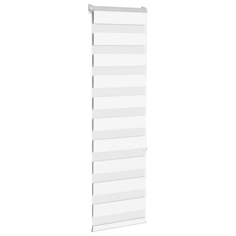 vidaXL Zebra rolgordijn 40x150 cm stofbreedte 35,9 cm polyester wit afbeelding3 - 1