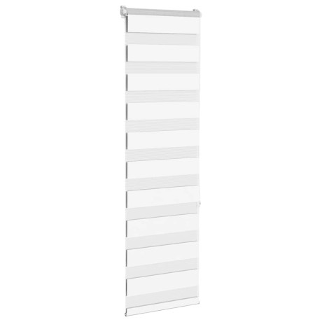 vidaXL Zebra rolgordijn 45x150 cm stofbreedte 40,9 cm polyester wit afbeelding3 - 1