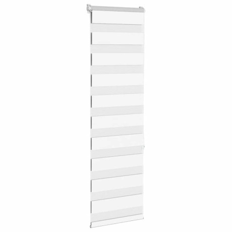 vidaXL Zebra rolgordijn 50x150 cm stofbreedte 45,9cm polyester wit afbeelding3 - 1