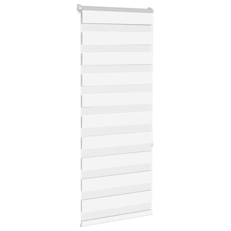 vidaXL Zebra rolgordijn 55x150 cm stofbreedte 50,9 cm polyester wit afbeelding3 - 1