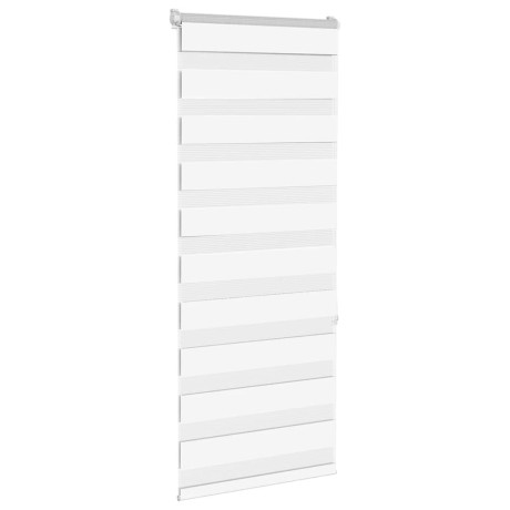 vidaXL Zebra rolgordijn 60x150 cm stofbreedte 55,9 cm polyester wit afbeelding3 - 1