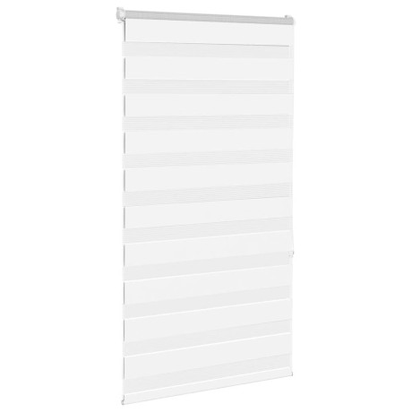 vidaXL Zebra rolgordijn 75x150 cm stofbreedte 70,9 cm polyester wit afbeelding3 - 1