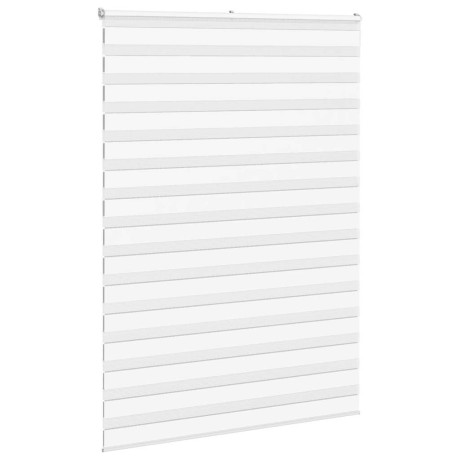 vidaXL Zebra rolgordijn 155x230 cm stofbreedte 150,9cm polyester wit afbeelding3 - 1