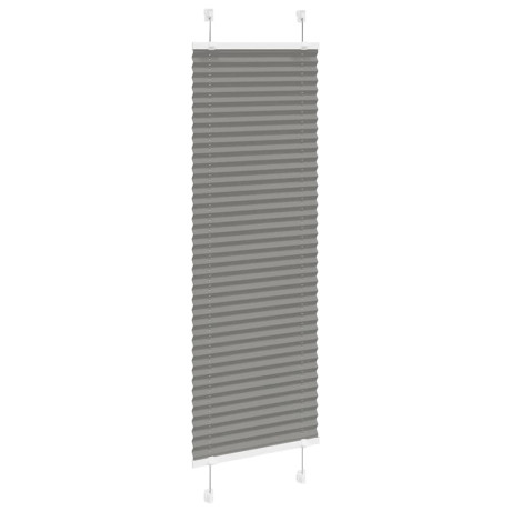 vidaXL Plissé rolgordijn 45x150 cm stofbreedte 44,4 cm antraciet afbeelding3 - 1