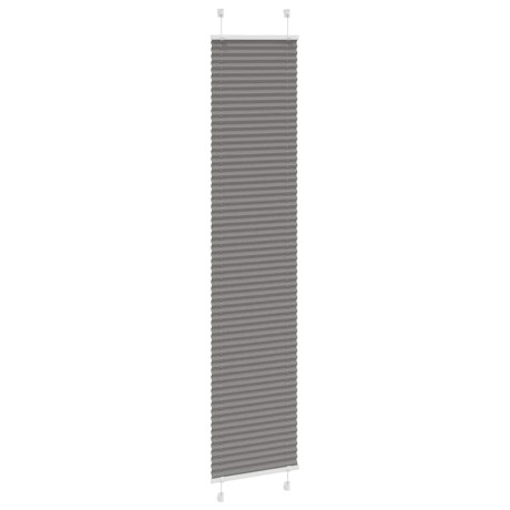 vidaXL Plissé rolgordijn 40x200 cm stofbreedte 39,4 cm antraciet afbeelding3 - 1