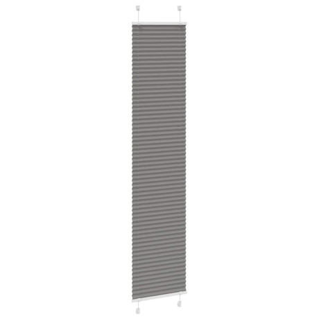 vidaXL Plissé rolgordijn 45x200 cm stofbreedte 44,4 cm antraciet afbeelding3 - 1