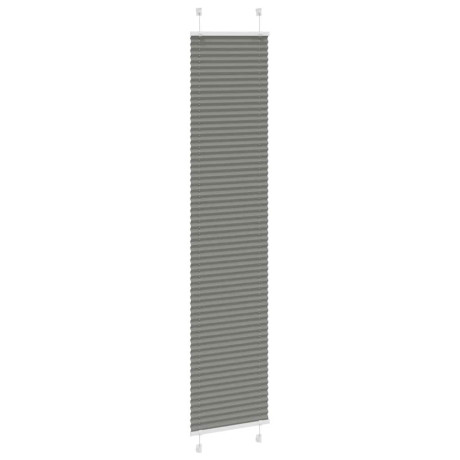 vidaXL Plissé rolgordijn 50x200 cm stofbreedte 49,4 cm antraciet afbeelding3 - 1