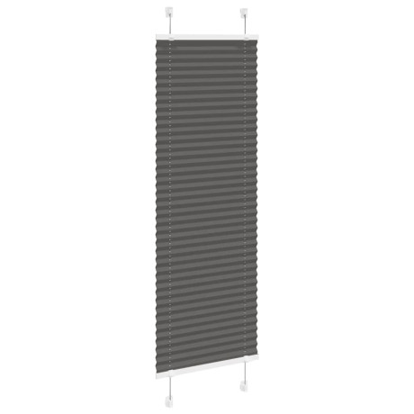 vidaXL Plissé rolgordijn 50x100 cm stofbreedte 49,4 cm polyester zwart afbeelding3 - 1