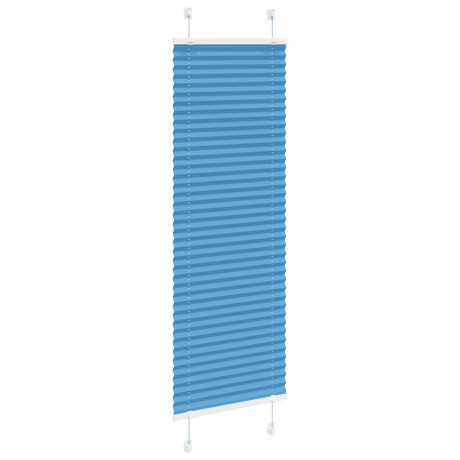 vidaXL Plissé rolgordijn 40x100 cm stofbreedte 39,4 cm polyester blauw afbeelding3 - 1