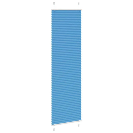 vidaXL Plissé rolgordijn 55x200 cm stofbreedte 54,4 cm polyester blauw afbeelding3 - 1