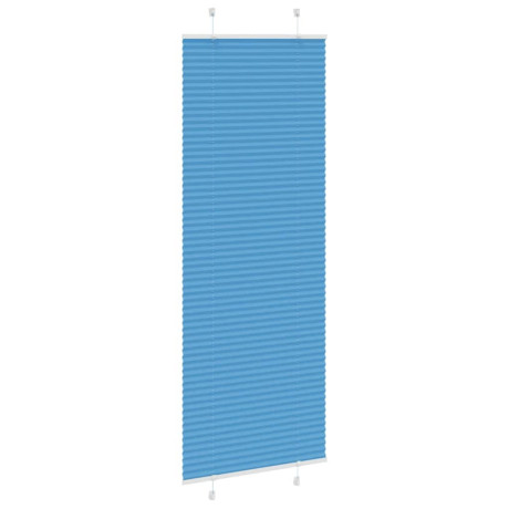 vidaXL Plissé rolgordijn 70x200 cm stofbreedte 69,4 cm polyester blauw afbeelding3 - 1