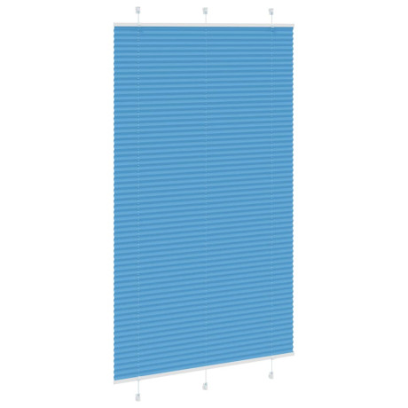 vidaXL Plissé rolgordijn 120x200cm stofbreedte 119,4cm polyester blauw afbeelding3 - 1