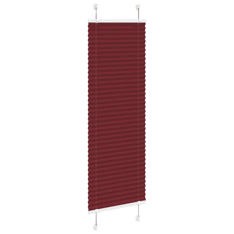 vidaXL Plissé rolgordijn 40x100 cm stofbreedte 39,4 cm bordeauxrood afbeelding3 - 1