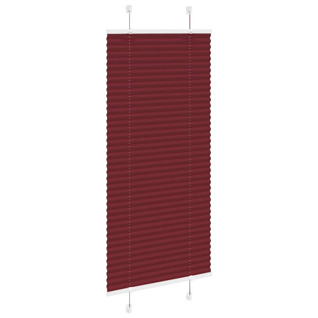 vidaXL Plissé rolgordijn 65x150 cm stofbreedte 64,4 cm bordeauxrood afbeelding3 - 1