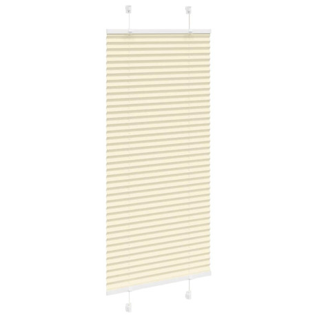 vidaXL Plissé rolgordijn 55x100 cm stofbreedte 54,4 cm polyester crème afbeelding3 - 1