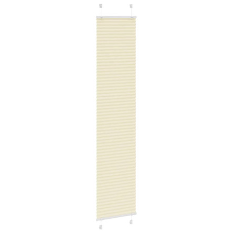 vidaXL Plissé rolgordijn 40x200 cm stofbreedte 39,4 cm polyester crème afbeelding3 - 1