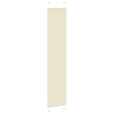 vidaXL Plissé rolgordijn 45x200 cm stofbreedte 44,4 cm polyester crème afbeelding3 - 1