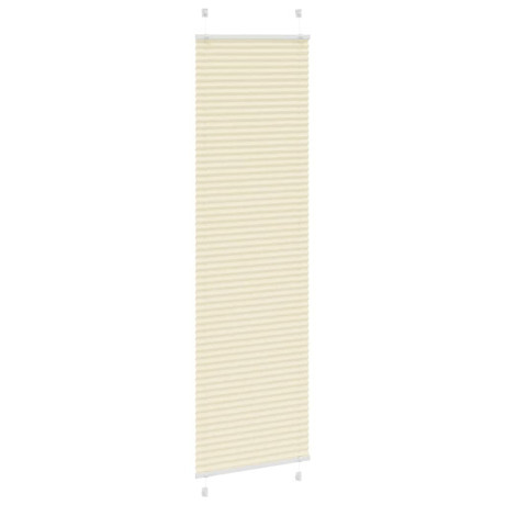 vidaXL Plissé rolgordijn 55x200 cm stofbreedte 54,4 cm polyester crème afbeelding3 - 1