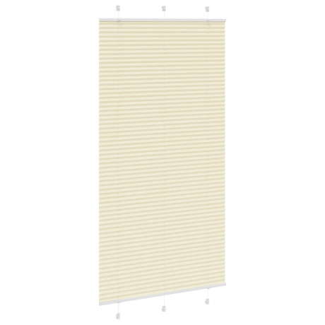 vidaXL Plissé rolgordijn 100x200 cm stofbreedte 99,4cm polyester crème afbeelding3 - 1