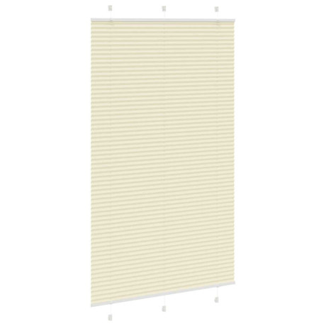 vidaXL Plissé rolgordijn 120x200cm stofbreedte 119,4cm polyester crème afbeelding3 - 1