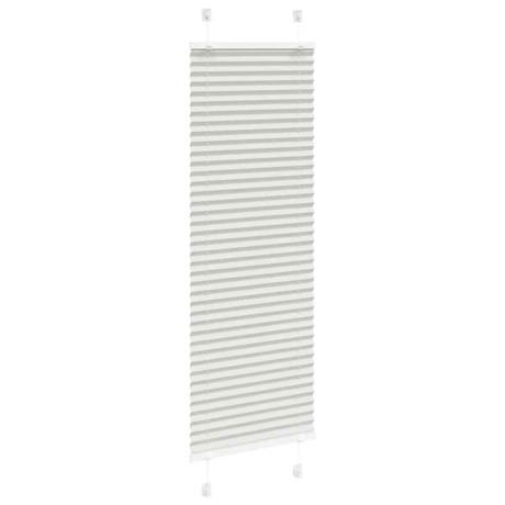 vidaXL Plissé rolgordijn 40x100 cm stofbreedte 39,4 cm lichtgrijs afbeelding3 - 1