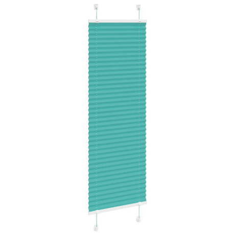 vidaXL Plissé rolgordijn 50x150 cm stofbreedte 49,4 cm petrol groen afbeelding3 - 1