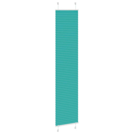 vidaXL Plissé rolgordijn 40x200 cm stofbreedte 39,4 cm petrol groen afbeelding3 - 1