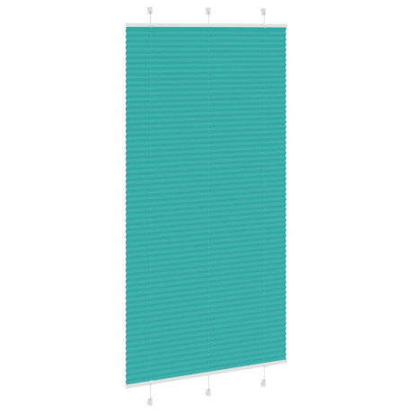 vidaXL Plissé rolgordijn 110x200cm stofbreedte 109,4cm petrol groen afbeelding3 - 1