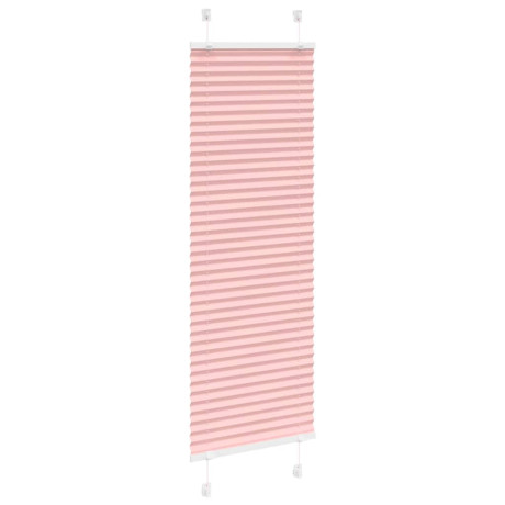 vidaXL Plissé rolgordijn 40x100 cm stofbreedte 39,4 cm polyester roze afbeelding3 - 1