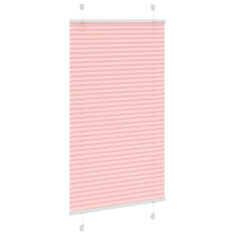 vidaXL Plissé rolgordijn 70x150 cm stofbreedte 69,4 cm polyester roze afbeelding3 - 1