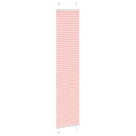 vidaXL Plissé rolgordijn 40x200 cm stofbreedte 39,4 cm polyester roze afbeelding3 - 1