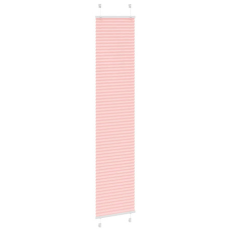 vidaXL Plissé rolgordijn 45x200 cm stofbreedte 44,4 cm polyester roze afbeelding3 - 1