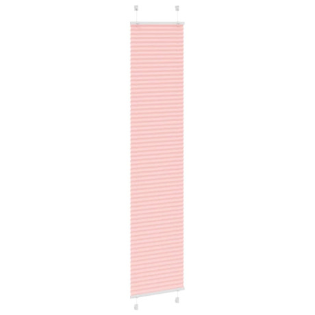 vidaXL Plissé rolgordijn 50x200 cm stofbreedte 49,4 cm polyester roze afbeelding3 - 1