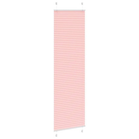 vidaXL Plissé rolgordijn 55x200 cm stofbreedte 54,4 cm polyester roze afbeelding3 - 1