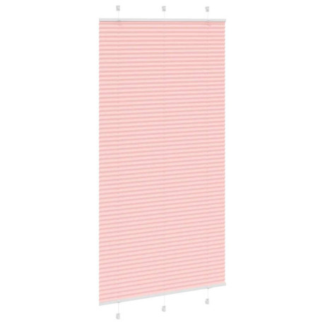 vidaXL Plissé rolgordijn 110x200cm stofbreedte 109,4cm polyester roze afbeelding3 - 1