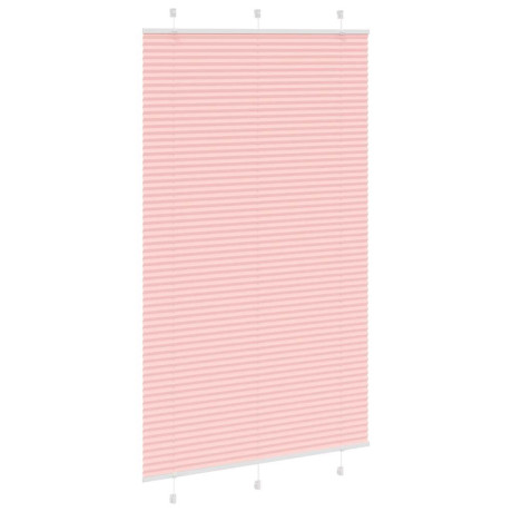 vidaXL Plissé rolgordijn 115x200cm stofbreedte 114,4cm polyester roze afbeelding3 - 1