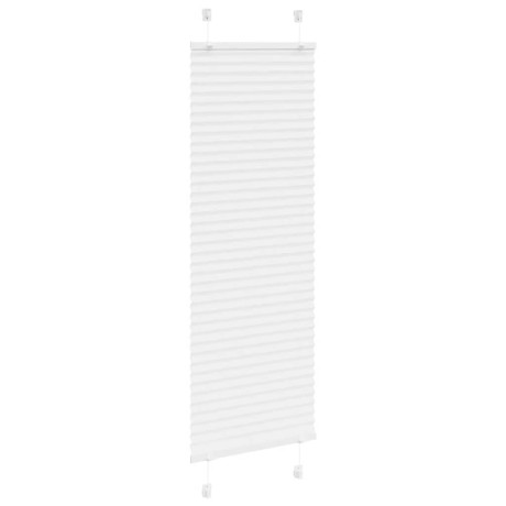 vidaXL Plissé rolgordijn 40x150 cm stofbreedte 39,4 cm polyester wit afbeelding3 - 1