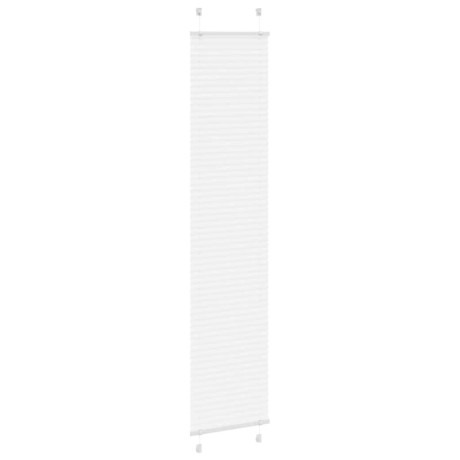 vidaXL Plissé rolgordijn 50x200 cm stofbreedte 49,4 cm polyester wit afbeelding3 - 1