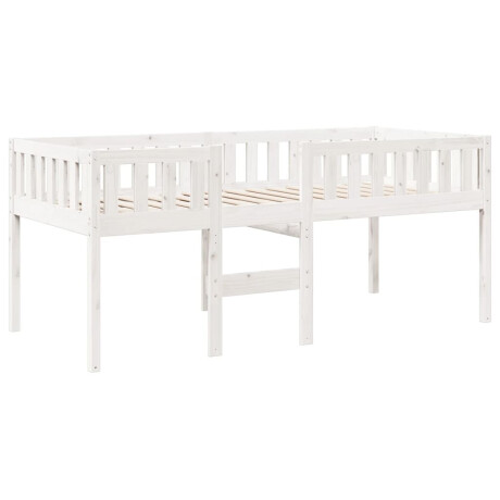 vidaXL Kinderbed zonder matras massief grenenhout wit 75x190 cm afbeelding3 - 1