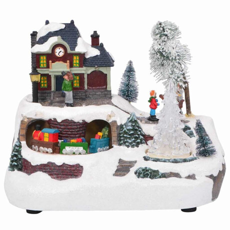 vidaXL Kerst Tafeldecoratie Multikleur 23.5 x 16 x 18.5 cm Kunststof afbeelding3 - 1