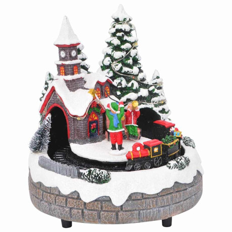 vidaXL Kerst Tafeldecoratie Multikleur 16 x 16 x 19 cm Kunststof afbeelding3 - 1