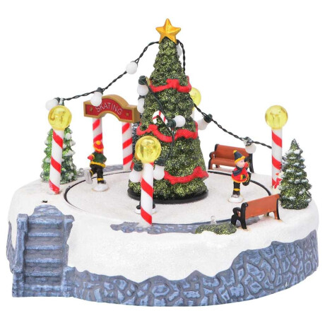 vidaXL Kerstdorp Multikleur 22 x 21.5 x 17 cm Kunststof afbeelding3 - 1