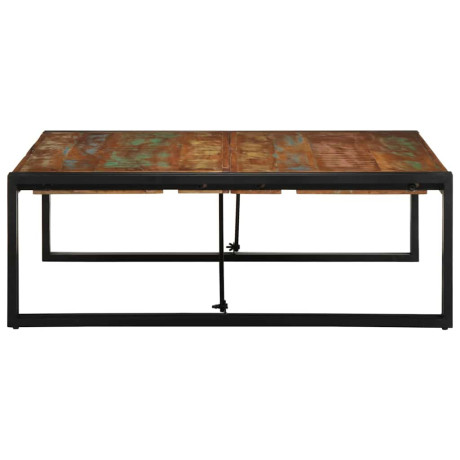 vidaXL Salontafel 100x100x35 cm massief gerecycled hout meerkleurig afbeelding3 - 1