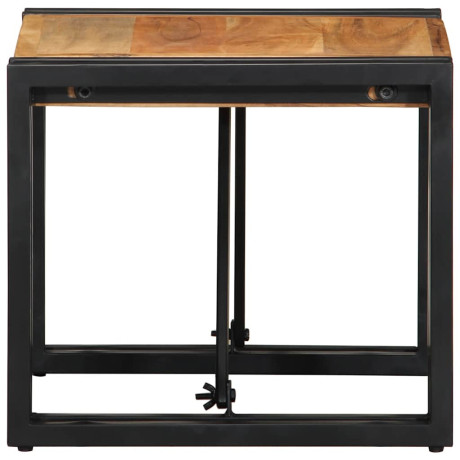vidaXL Salontafel 40x40x35 cm massief acaciahout afbeelding3 - 1