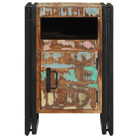 vidaXL Nachtkastje 40x40x59 cm Massief hout gerecycled afbeelding3 - 1