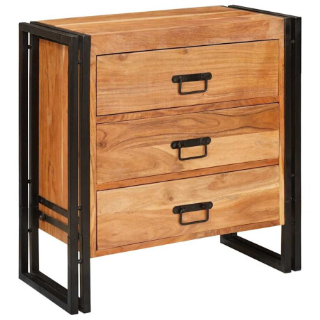 vidaXL Dressoir met lade Bruin 66 x 33 x 70 cm Massief acaciahout afbeelding3 - 1