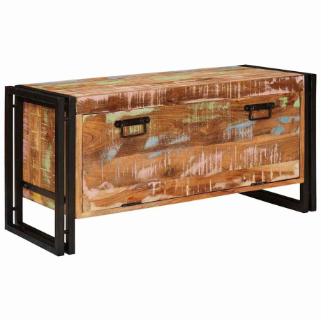 vidaXL Schoenenkast Bruin 90 x 38 x 45 cm massief gerecycled hout afbeelding3 - 1
