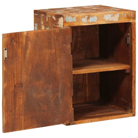 vidaXL Nachtkastje Bruin 35 x 33 x 48 cm Massief Gerecycled Hout afbeelding3 - 1