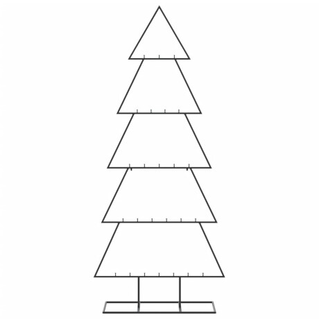 vidaXL Kerstdecoratie kerstboom 150 cm metaal zwart afbeelding3 - 1